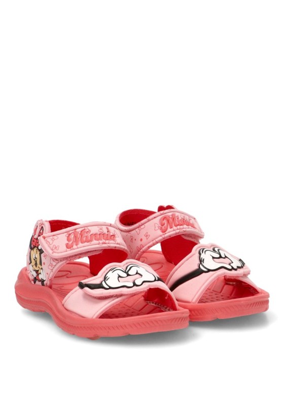 Chanclas sandalias playa de niña Luna Collection 2300006835 rosa goma suela plana