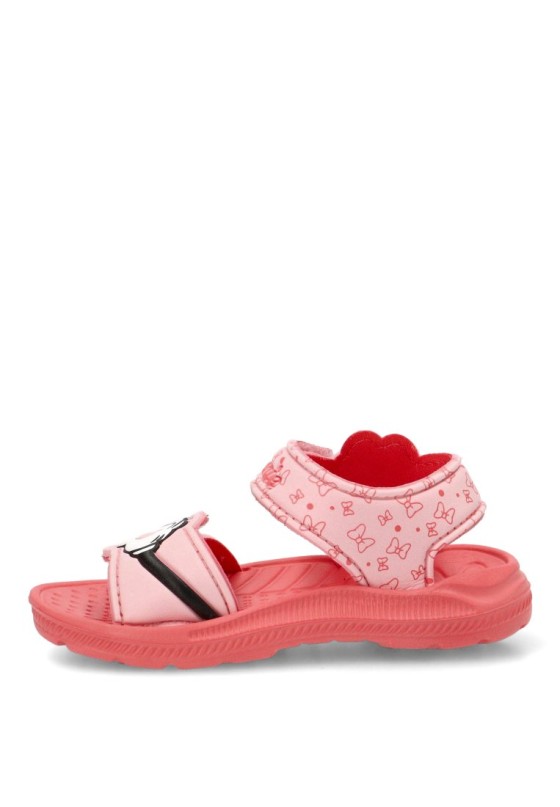 Chanclas sandalias playa de niña Luna Collection 2300006835 rosa goma suela plana