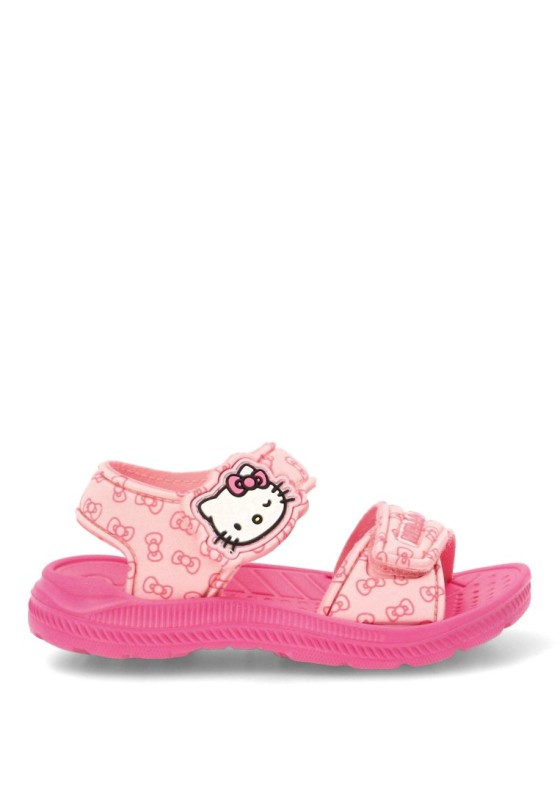 Chanclas sandalias playa de niña Luna Collection 2300006837 rosa goma suela plana