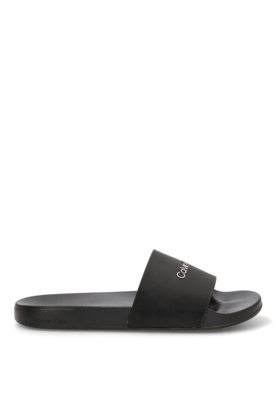 Chanclas sandalias playa de hombre CALVIN KLEIN hm0hm02107 negro goma suela plana