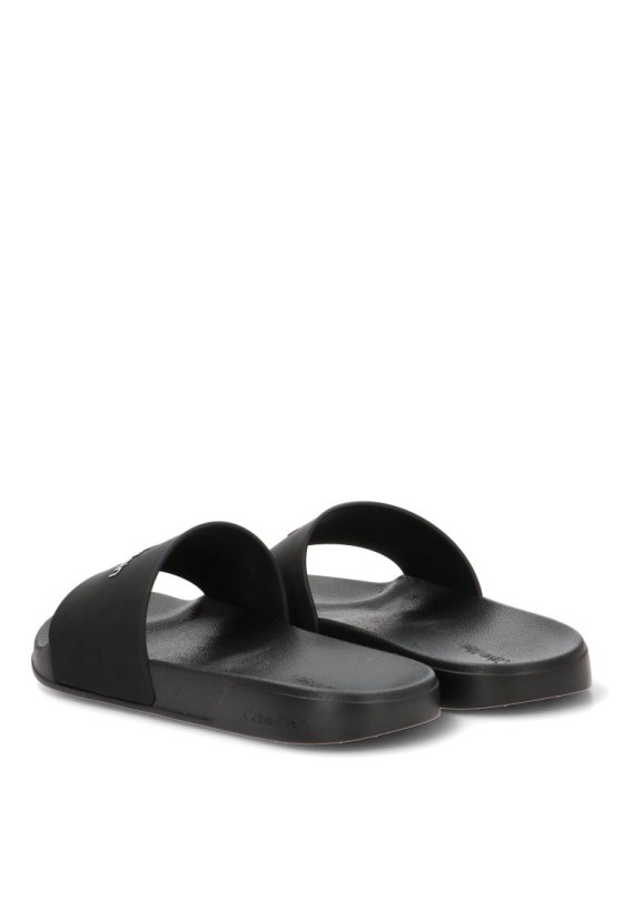 Chanclas sandalias playa de hombre CALVIN KLEIN hm0hm02107 negro goma suela plana