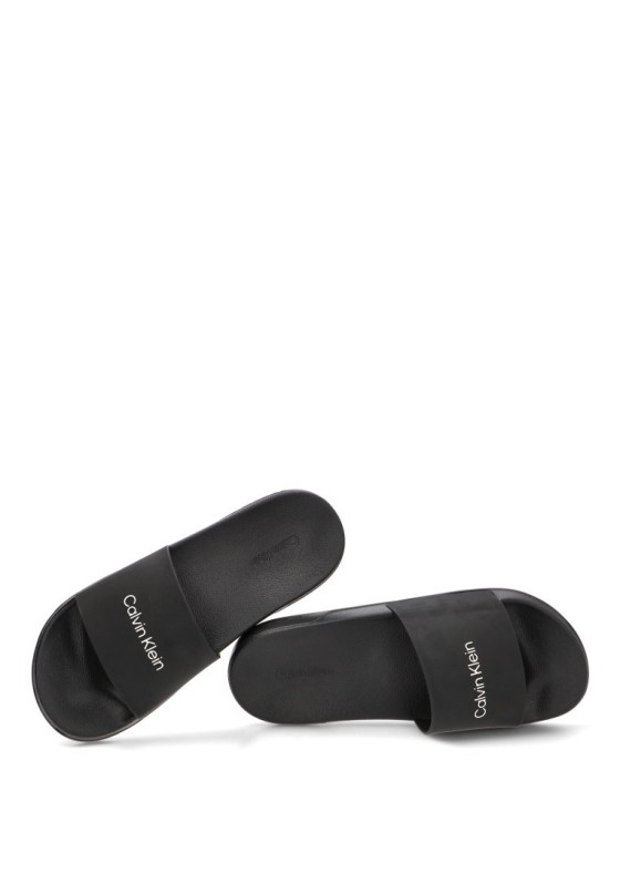 Chanclas sandalias playa de hombre CALVIN KLEIN hm0hm02107 negro goma suela plana