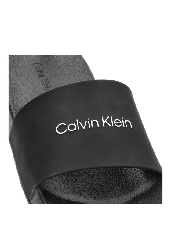 Chanclas sandalias playa de hombre CALVIN KLEIN hm0hm02107 negro goma suela plana