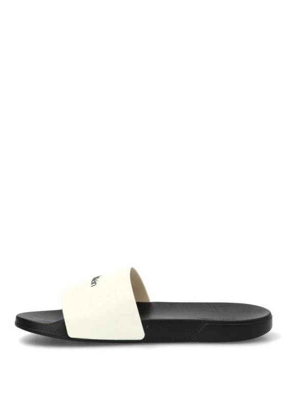 Chanclas sandalias playa de hombre CALVIN KLEIN hm0hm02107 blanco goma suela plana