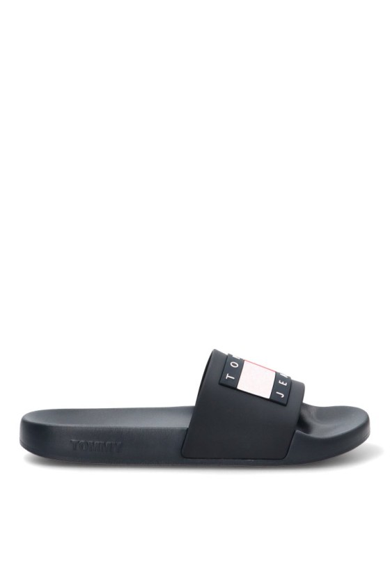 Chanclas sandalias playa de hombre TOMMY HILFIGER em0em01191 marino goma suela plana