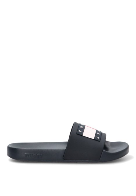 Chanclas sandalias playa de hombre TOMMY HILFIGER em0em01191 marino goma suela plana