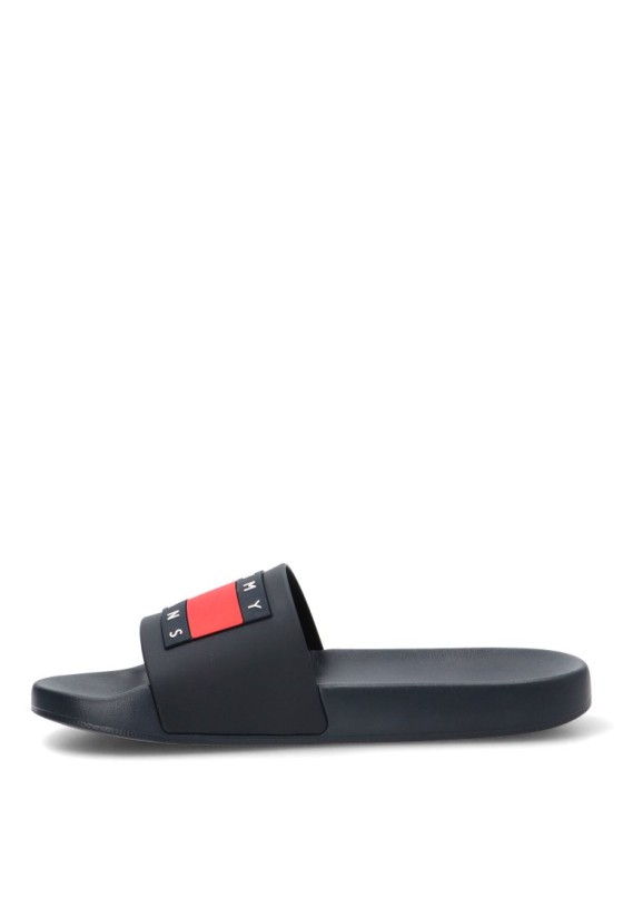 Chanclas sandalias playa de hombre TOMMY HILFIGER em0em01191 marino goma suela plana
