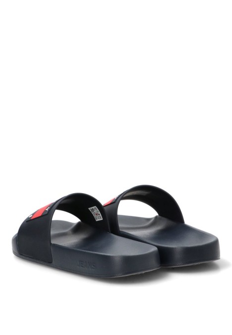 Chanclas sandalias playa de hombre TOMMY HILFIGER em0em01191 marino goma suela plana