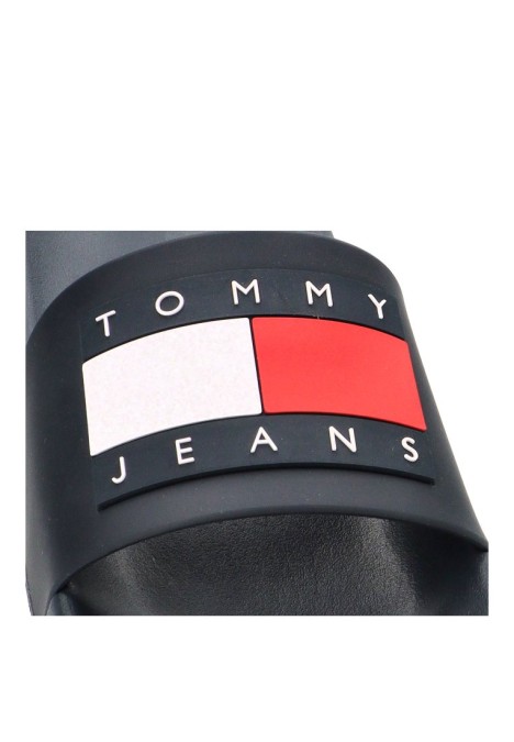 Chanclas sandalias playa de hombre TOMMY HILFIGER em0em01191 marino goma suela plana