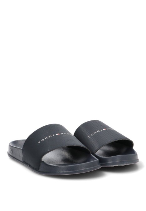 Chanclas sandalias playa de hombre TOMMY HILFIGER fm0fm05799 negro sintetico suela plana