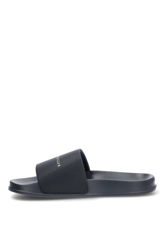 Chanclas sandalias playa de hombre TOMMY HILFIGER fm0fm05799 negro sintetico suela plana