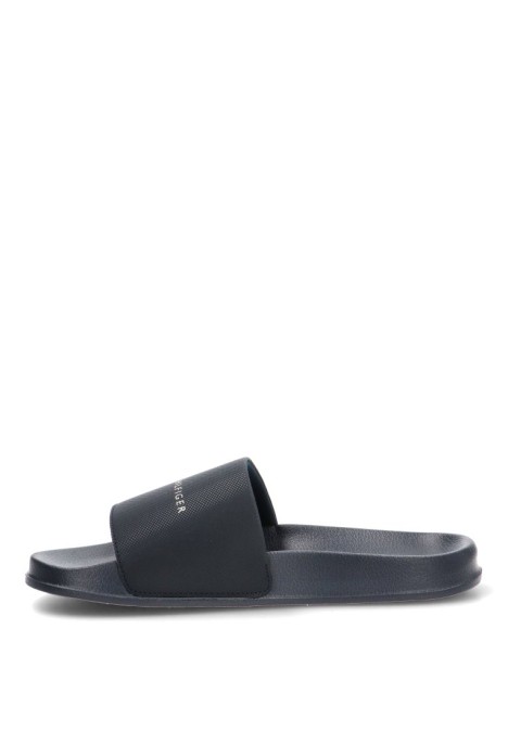 Chanclas sandalias playa de hombre TOMMY HILFIGER fm0fm05799 negro sintetico suela plana