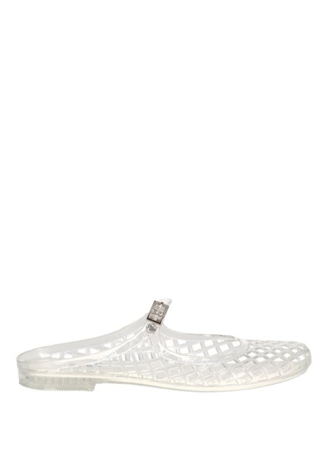 Zueco de mujer XTI 145474 transparente goma suela plana