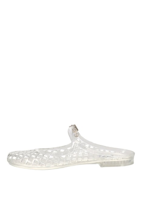 Zueco de mujer XTI 145474 transparente goma suela plana