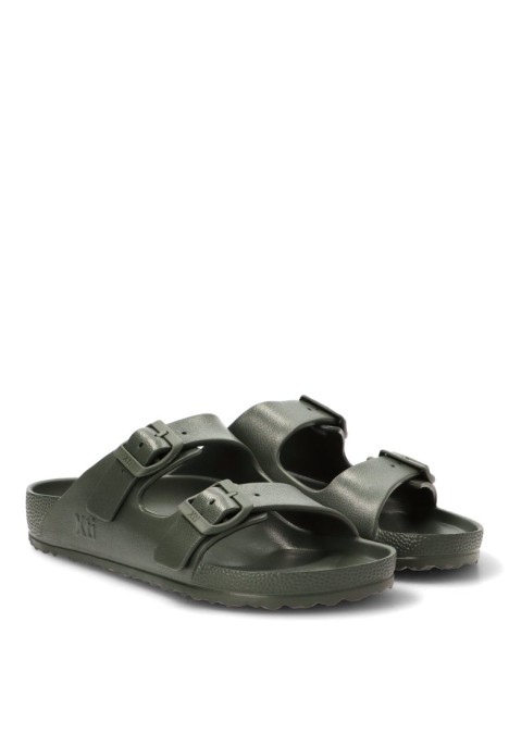 Chanclas sandalias playa de hombre XTI 145733 kakhi goma suela plana