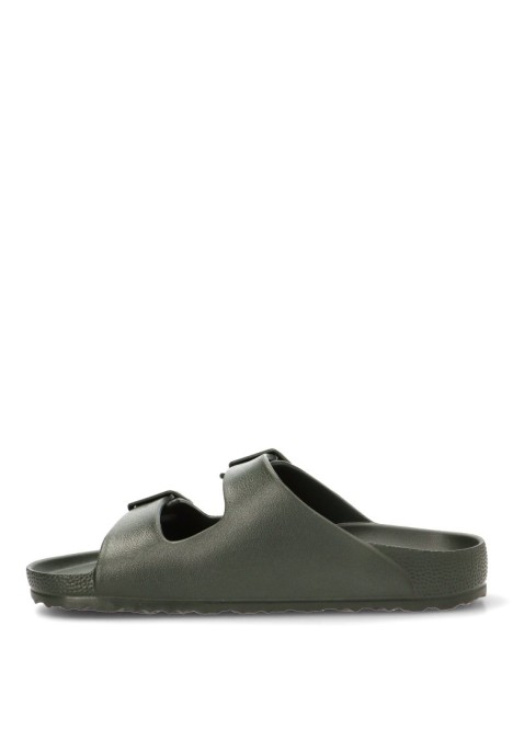 Chanclas sandalias playa de hombre XTI 145733 kakhi goma suela plana