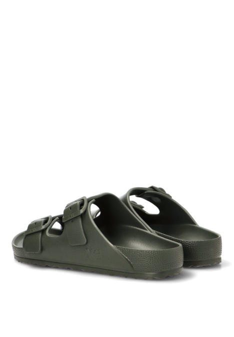 Chanclas sandalias playa de hombre XTI 145733 kakhi goma suela plana