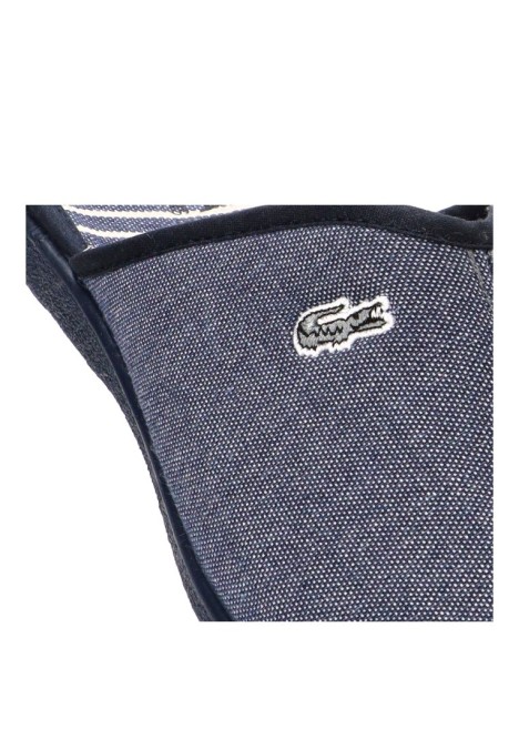 Zapatillas casa de hombre VULCA-BICHA 4424 azul textil  suela plana