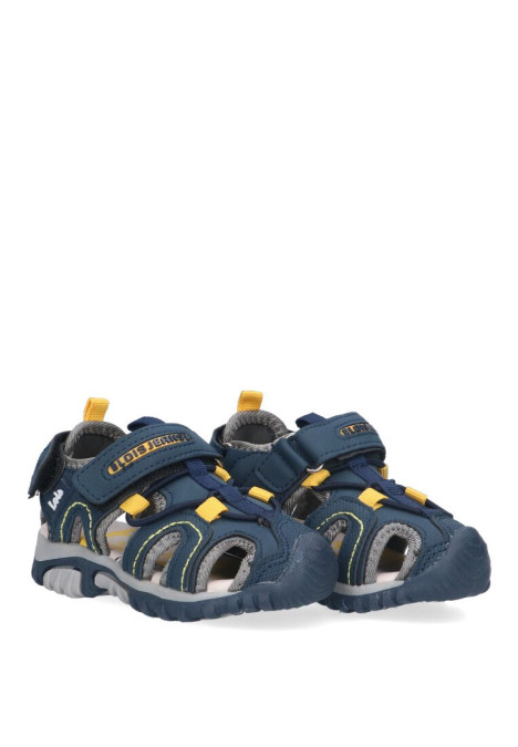 Sandalia de niño LOIS 46160 azul sintetico suela plana