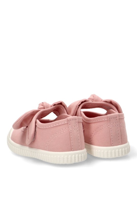 Bailarina  de niña LUNA KIDS rbs1689 rosa textil  suela plana