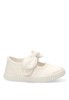Bailarina  de niña LUNA KIDS rbs1689 blanco textil  suela plana