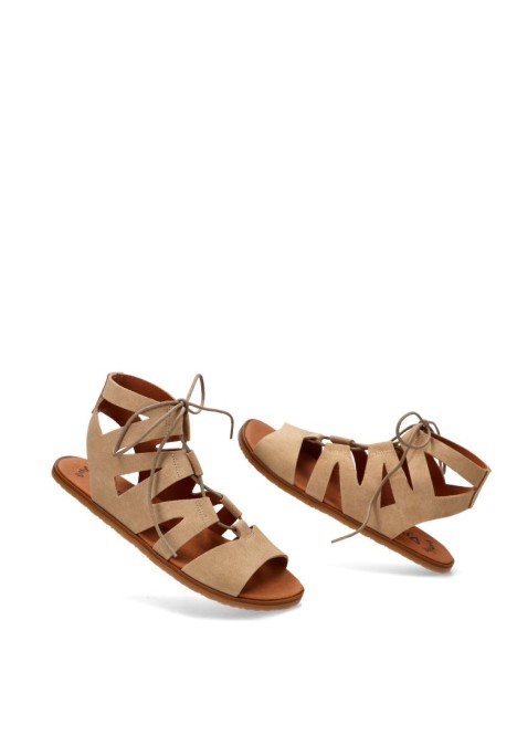 Sandalia SAVIA de mujer VIVANT en color camel