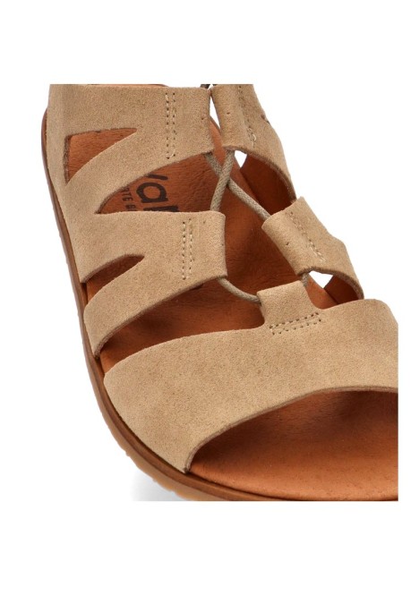 Sandalia SAVIA de mujer VIVANT en color camel