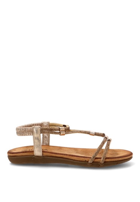Sandalia con aplique dorado de mujer STAY 60-3140