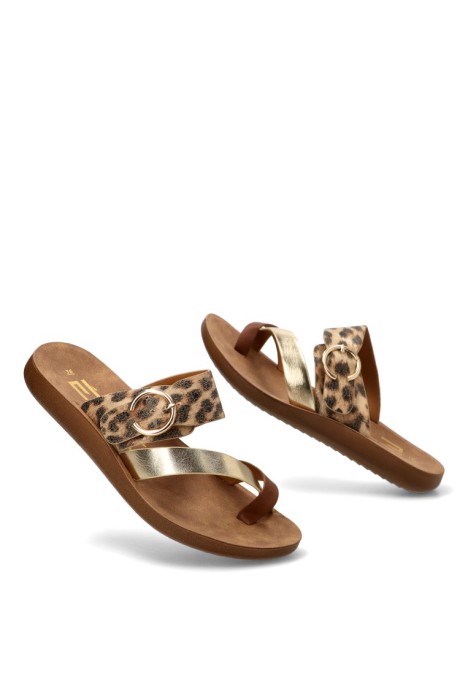 Sandalia leopardo de mujer ETIKA 10128