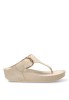 Sandalia con cuña media y hebilla ARMONY 10088 hielo para mujer