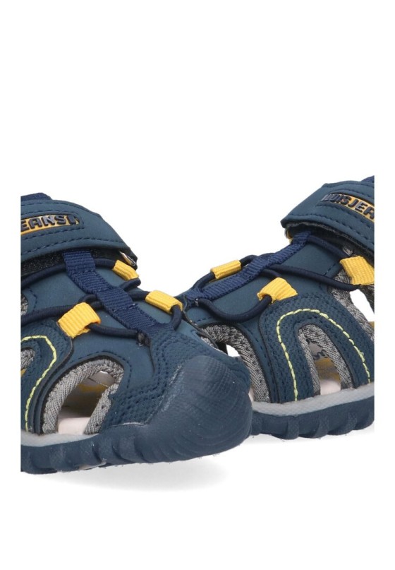 Sandalia de niño LOIS 46160 azul sintetico suela plana