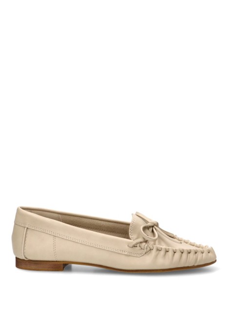Nautico kiova mocasin de mujer LUNA TREND m6155 beige sintetico suela plana