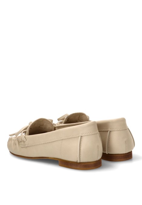 Nautico kiova mocasin de mujer LUNA TREND m6155 beige sintetico suela plana
