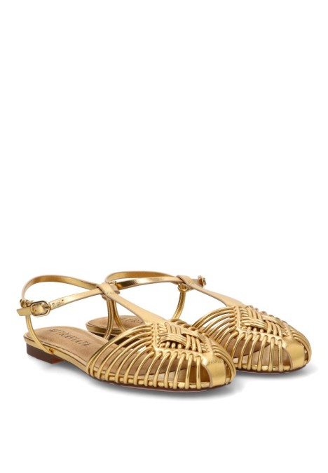 Sandalia oro de mujer TRAVIATA M6396