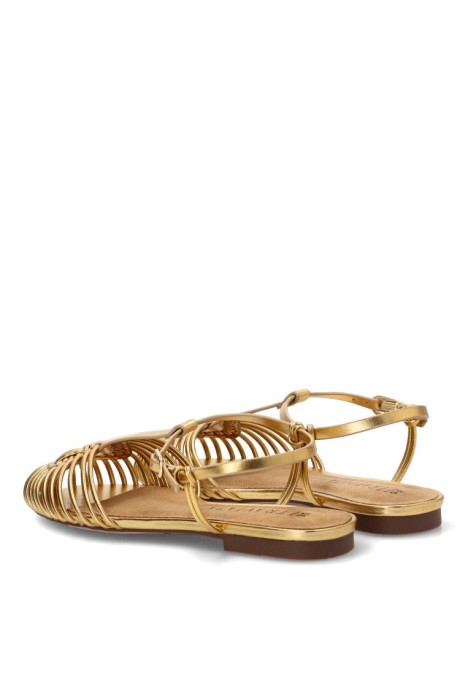 Sandalia oro de mujer TRAVIATA M6396