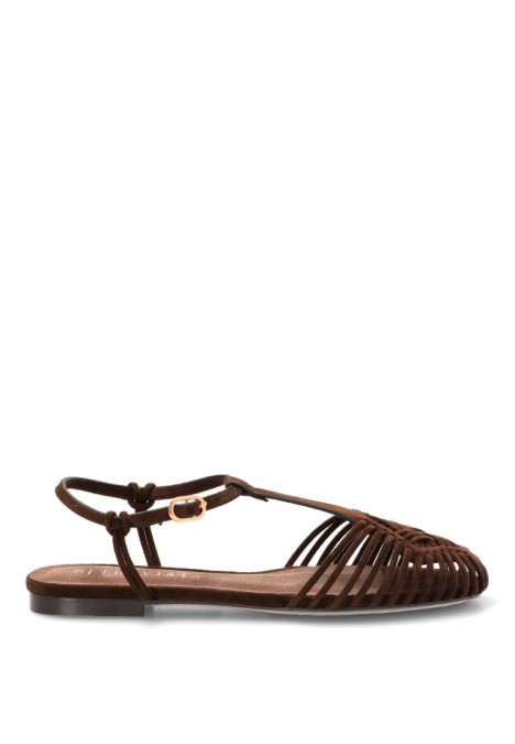 Sandalia café de mujer TRAVIATA M6396
