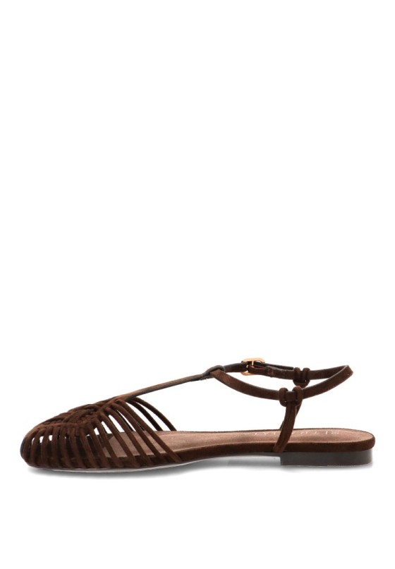 Sandalia café de mujer TRAVIATA M6396
