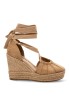 Alpargata de mujer TRAVIATA m6342 camel antelina cuña alta