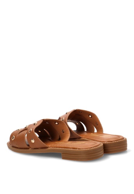 Sandalia con tachuelas y suela plana de mujer ETIKA 10162
