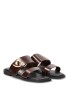 Sandalia ETIKA 10103 de mujer en chocolate con suela plana