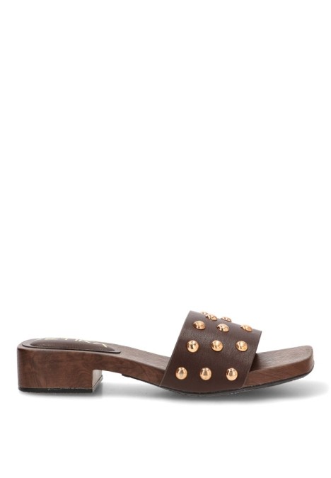Sandalia chocolate de mujer ETIKA 30031