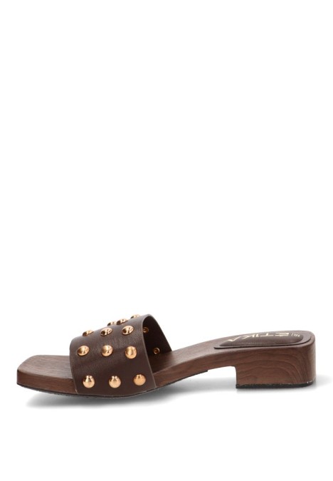 Sandalia chocolate de mujer ETIKA 30031