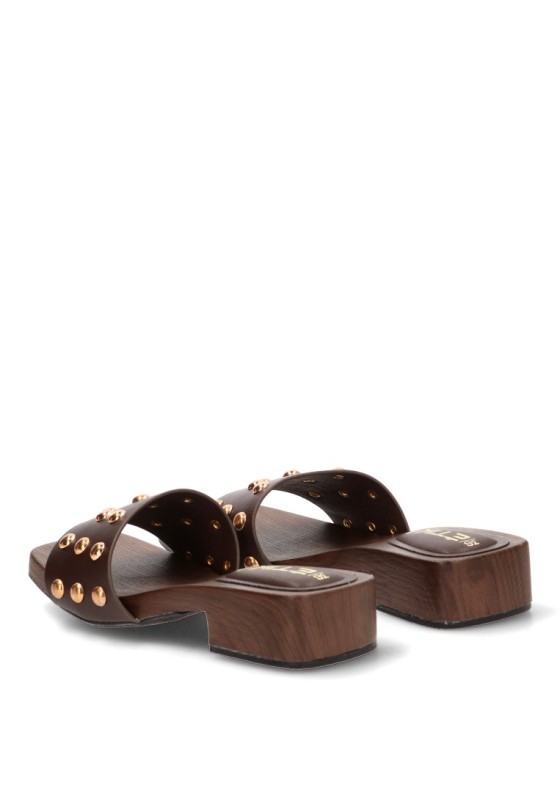 Sandalia chocolate de mujer ETIKA 30031