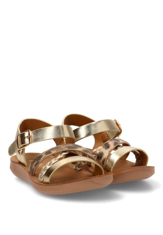 Sandalia leopardo de niña ETIKA 13736