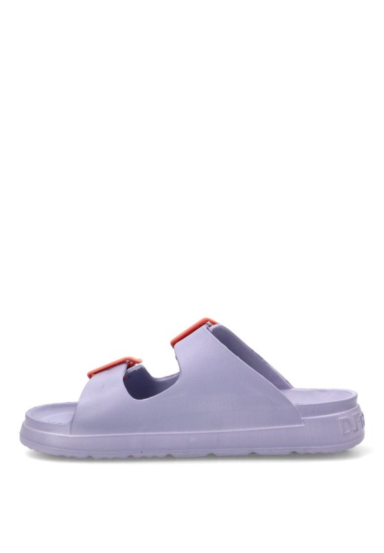 Chanclas de playa lila de goma para mujer DR FRANKLIN DFSH413005