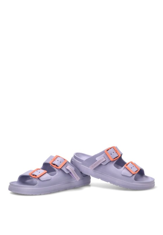 Chanclas de playa lila de goma para mujer DR FRANKLIN DFSH413005