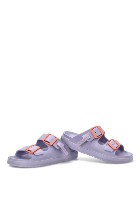 Chanclas de playa lila de goma para mujer DR FRANKLIN DFSH413005