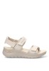 Sandalia beige de mujer SKECHERS 119465 con plantilla Arch-Fit