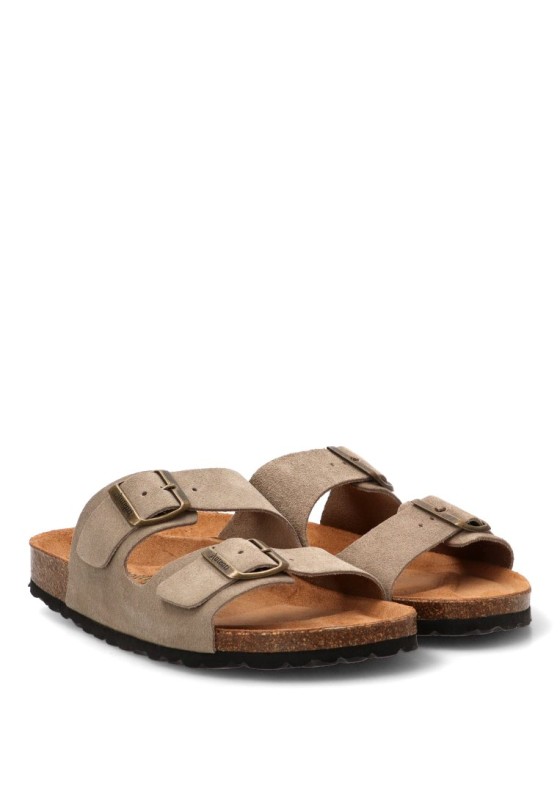 Sandalia taupe de hombre AUTENTI 3195
