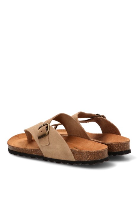 Sandalia taupe de hombre AUTENTI 4248